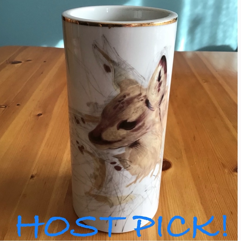 VINTAGE 76’ MCM ENESCO WOODLAND HAVEN DOE VASE